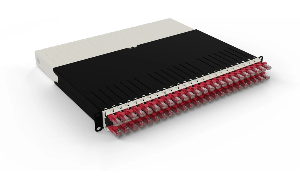 Patchbox patchbox.one / 8RU / Cat 6A, UTP, 0.8 m, Rouge