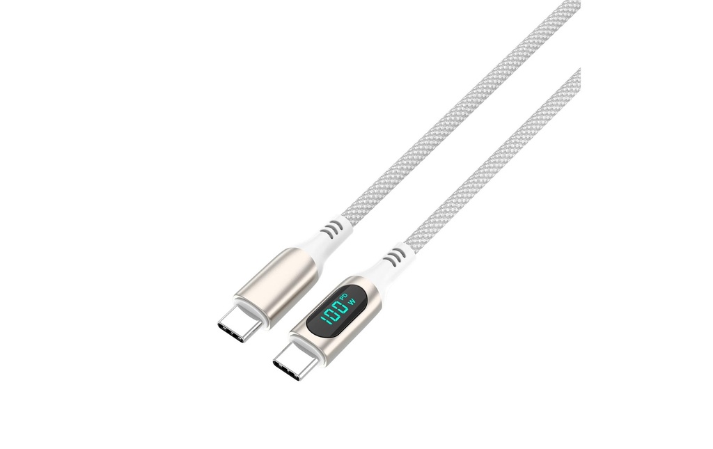 4smarts Câble USB 2.0 DigitCord jusqu'à 100W USB-C - USB-C 3 m