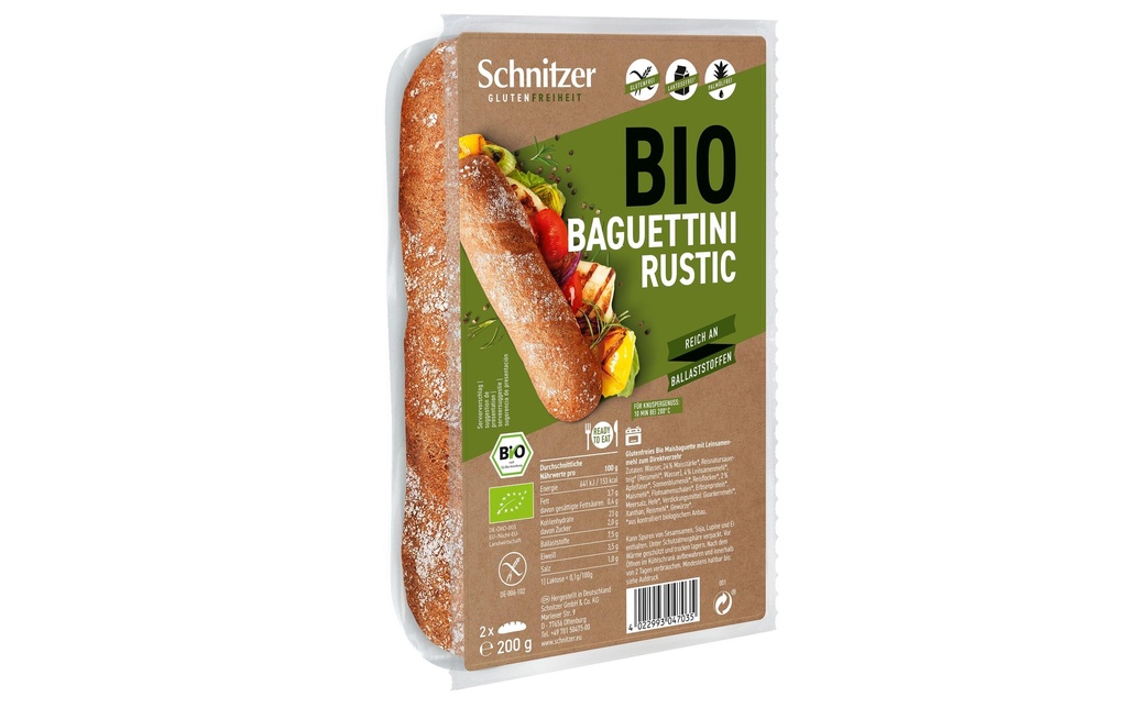 Schnitzer Bio Baguettini Rustic 200g