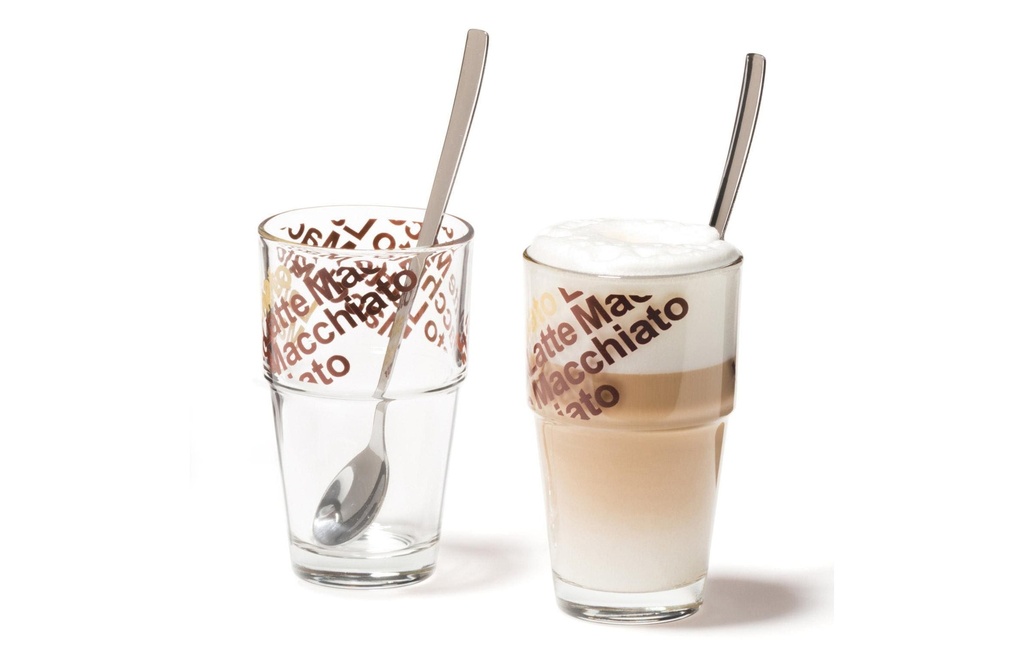 LEONARDO Verre à latte macchiato 410 ml, 2 Pièce/s, Transparent