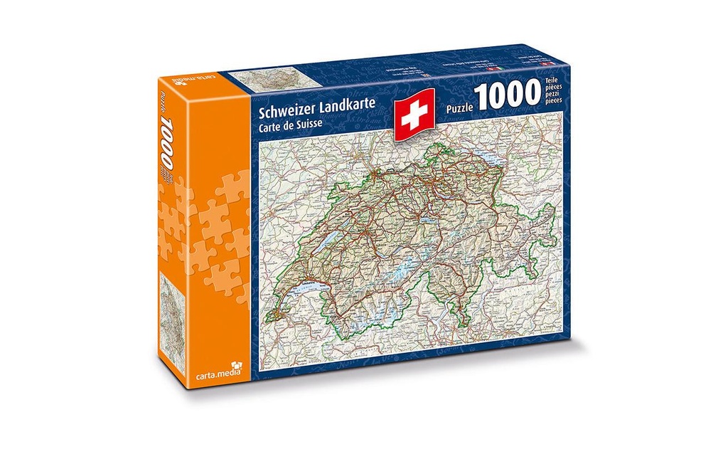 Carta.Media Puzzle Carte de Suisse
