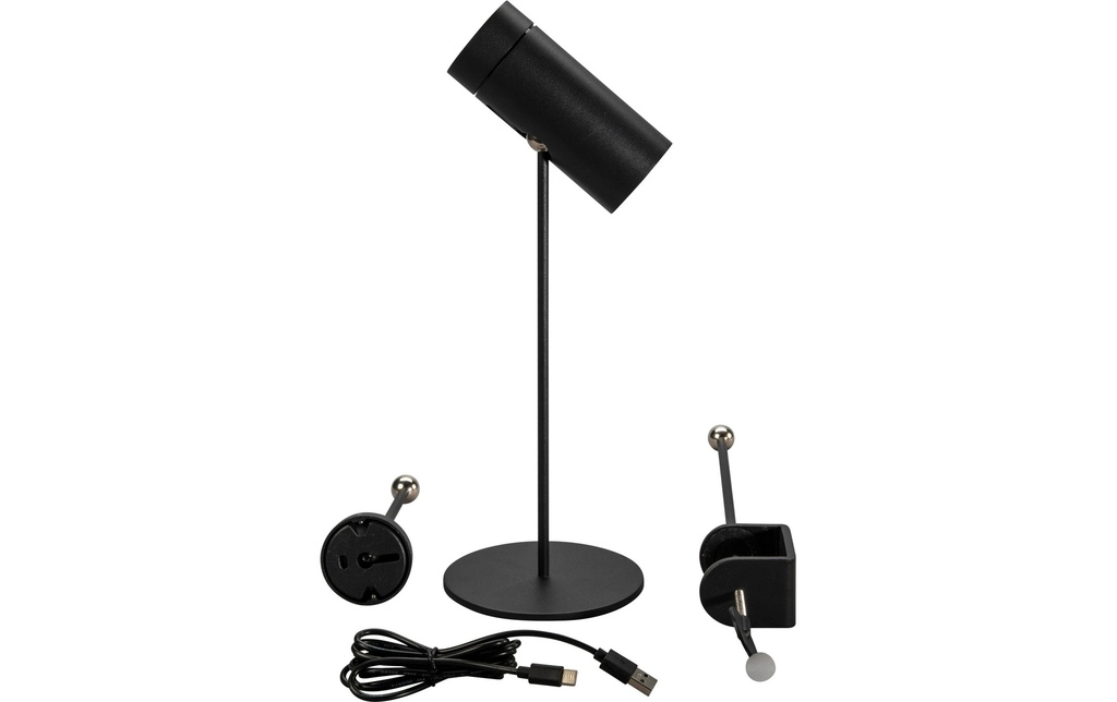 Konstsmide Lampe de table à accu Multi LED 2200/3000K, Variable - Noir