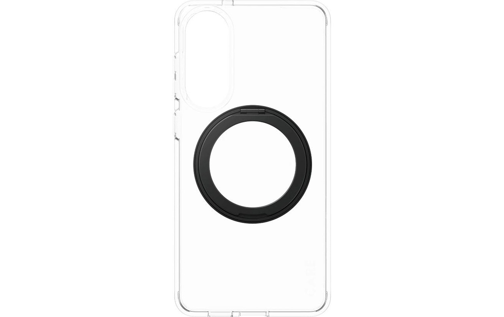 CARE Coque arrière Fonctionnalité avec kickstand Transparent Noir