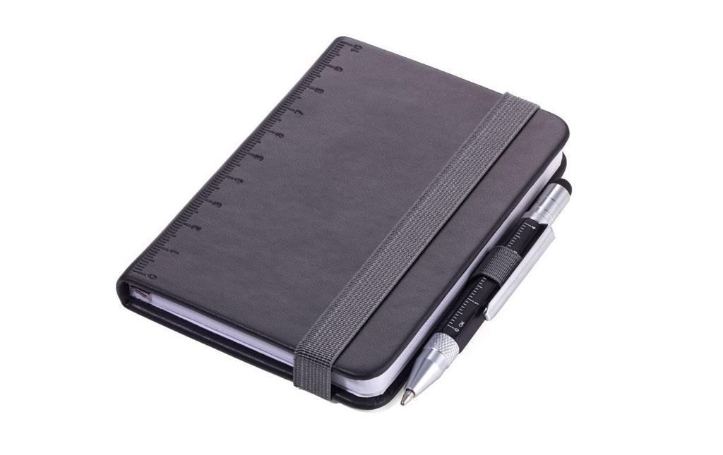 Troika Carnet de notes Lilipad+Liliput A7, Vierge, Noir