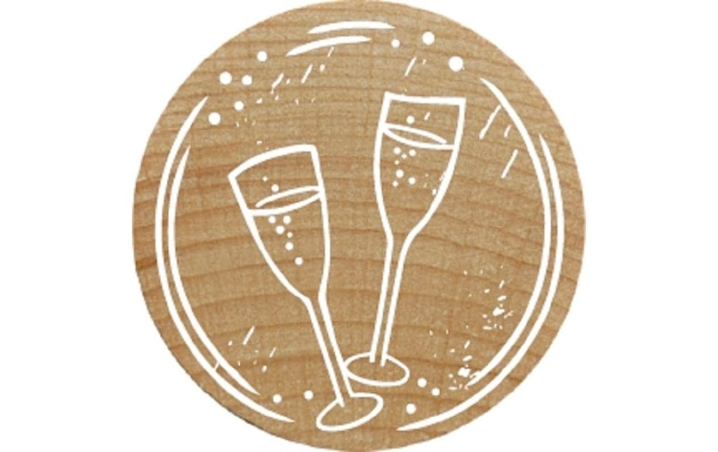 Woodies Tampon Flûtes à champagne 1 pièce
