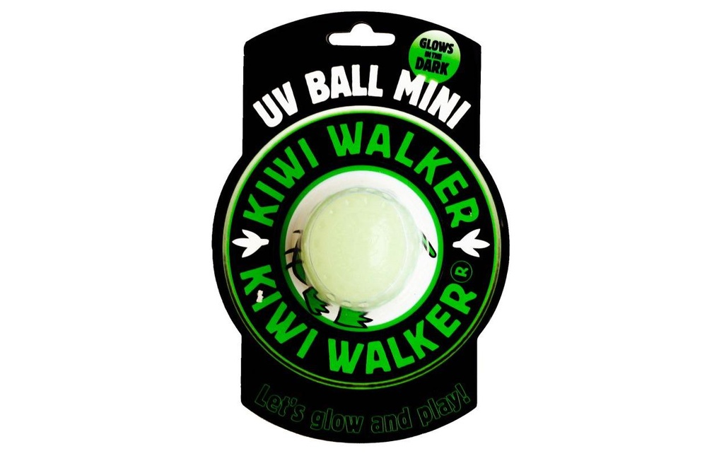 KIWI WALKER Jouet pour chien Glow Ball Mini, Ø 6 cm
