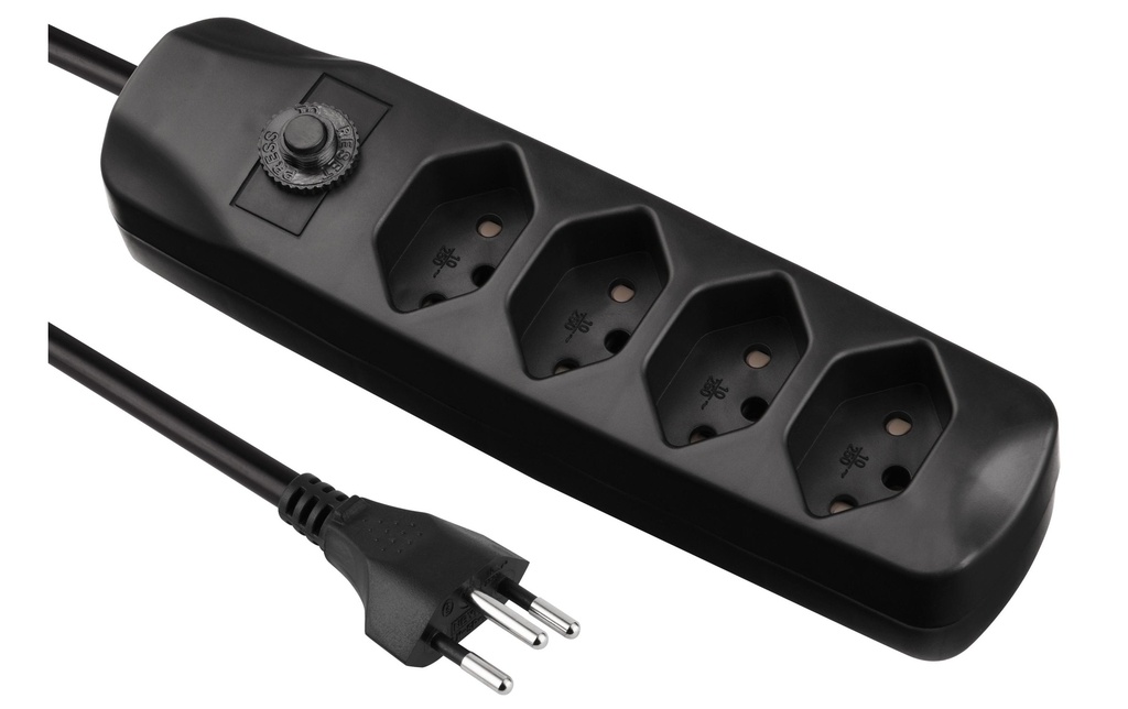 FURBER.power Bloc multiprises avec protection contre les surcharges 4x T13