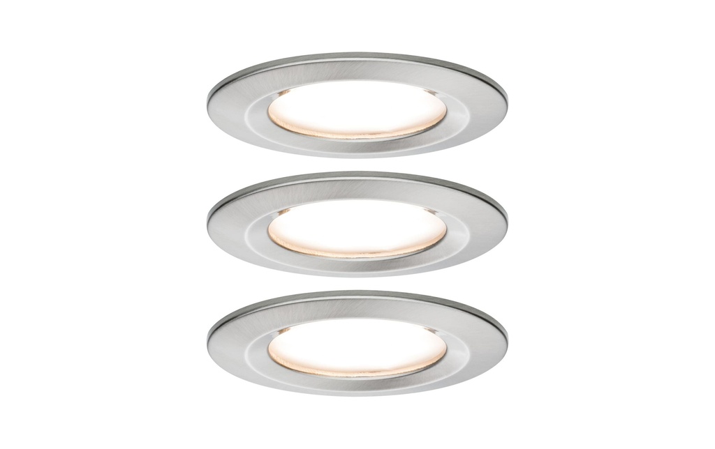 Paulmann Spot encastré Nova Plus Coin Starr Set, 3 x 6 W, 2700 K, fer