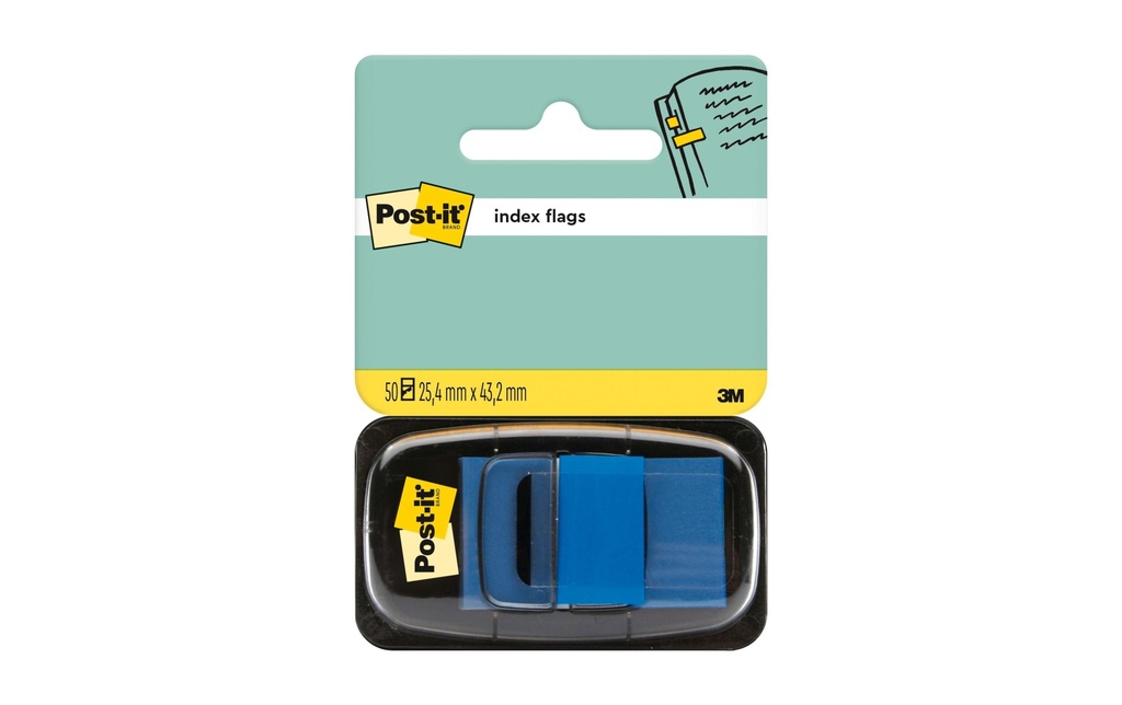 Post-it Marque-page Post-It Index 50 pièces Bleu