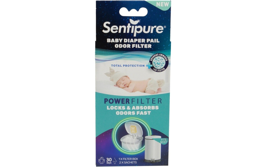 Sentipure Désodorisant pour poubelle à couches Pack individuel