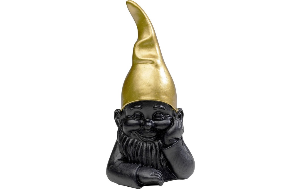 Kare Figure décorative Zwerg 21 cm, or/noir
