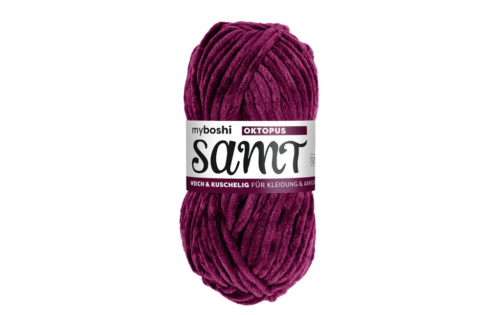 myBoshi Laine Chenille velours pieuvre 100 g, 100 m