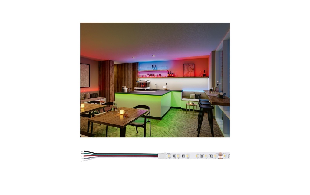Paulmann Pro LED Strip Silver P25 830 5m 75W 300 lm/m 60LEDs/m RGBW