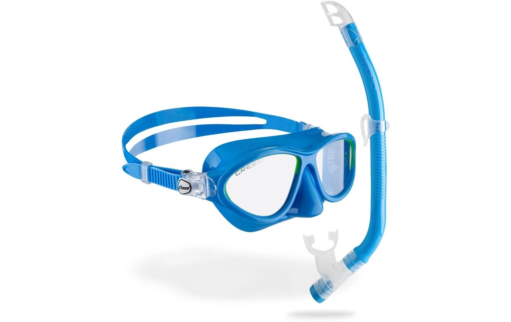 CRESSI Moon + Top Tuba Combo Enfants Bleu clair/citron vert