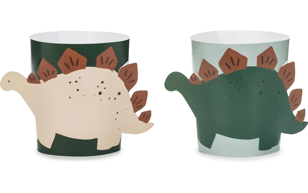 Partydeco Marqueur en verre Housses pour dinosaures 6 pièces