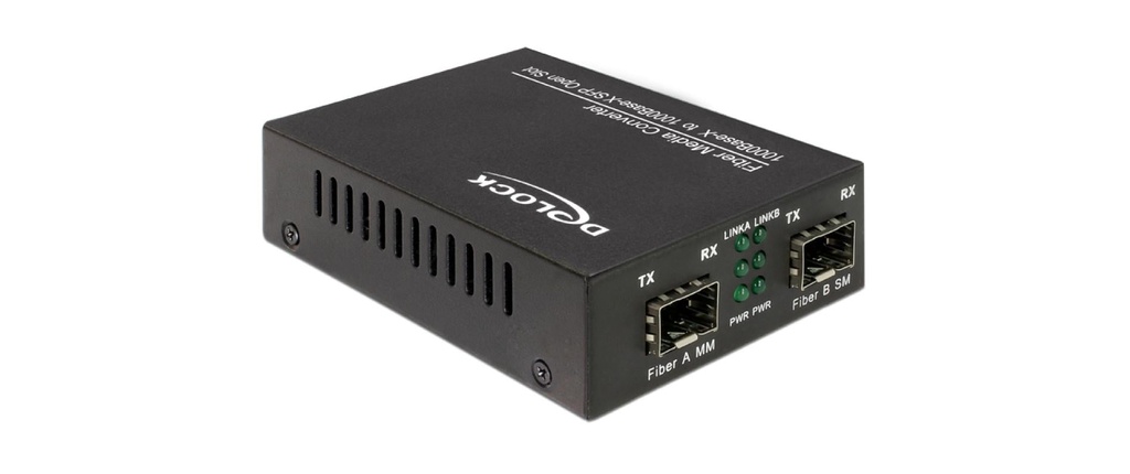 Delock Convertisseur de médias 1000Base-X SFP à SFP