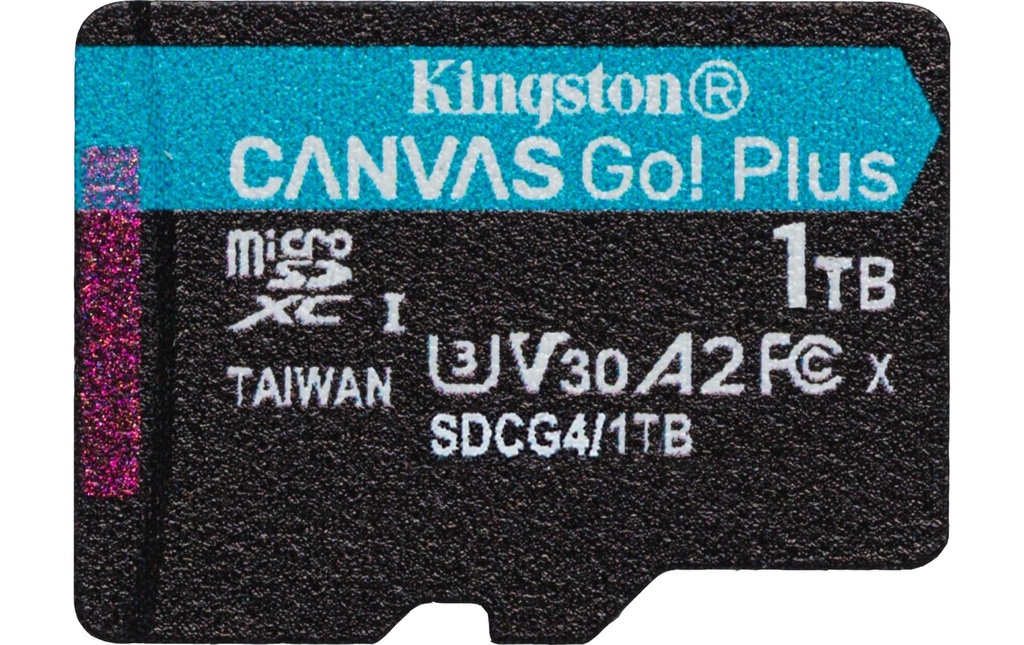 Kingston Carte microSDXC Canvas Go! Plus 1000 GB, sans adaptateur
