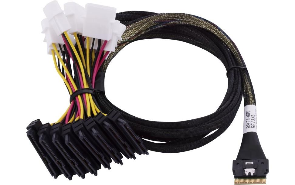 Adaptec Câble Slim-SAS ACK-I-SlimSASx8-8SFF-8639x1-U.3-0.8M 80 cm
