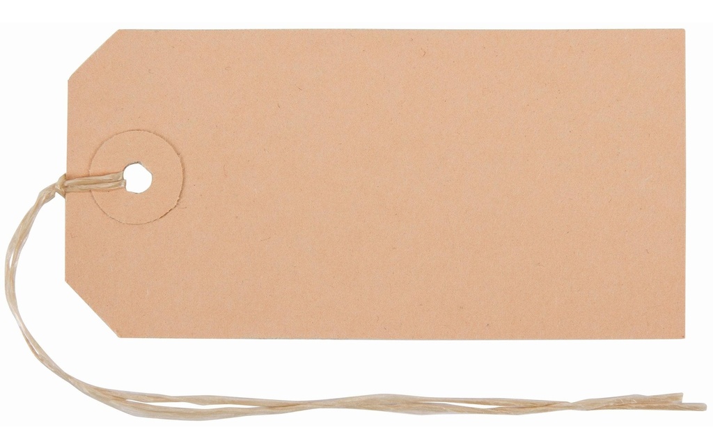 Biella Étiquettes suspendues 45 x 90 mm, 50 pièces