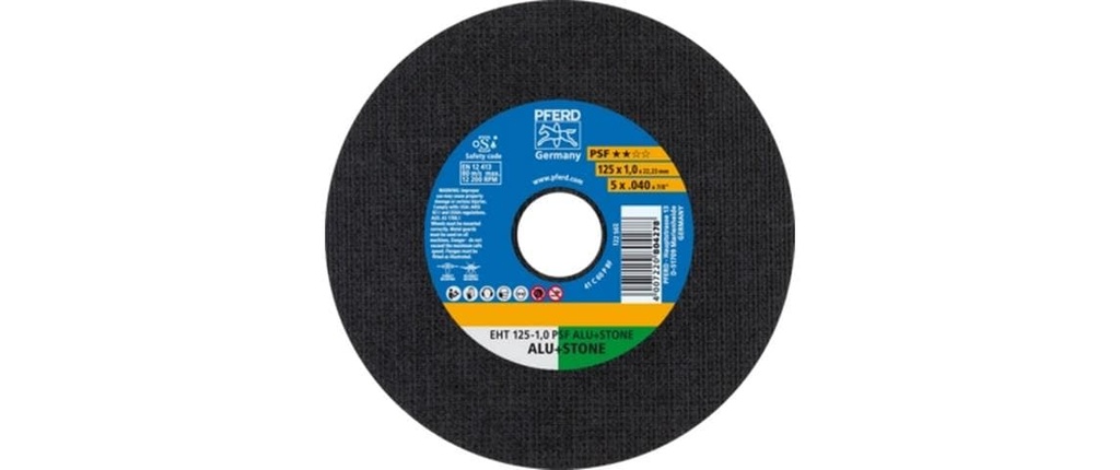 Pferd Disque à tronçonner EHT 125 x 1,0 x 22,23 mm droit