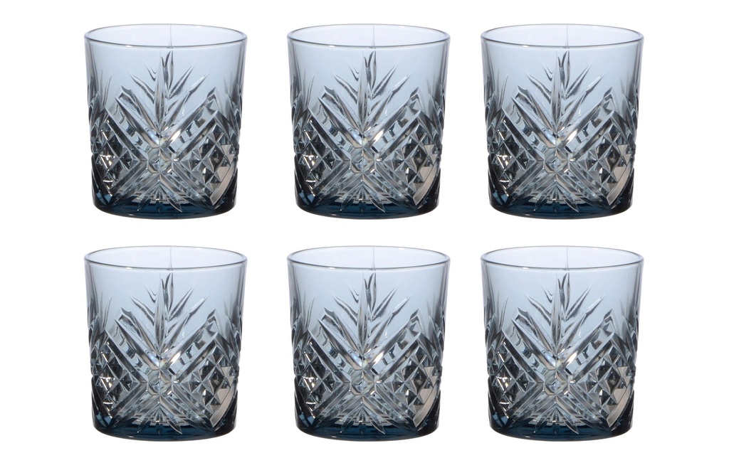 Arcoroc Verre à whisky Bleu Broadway 300 ml, 6 Pièce/s, Bleu