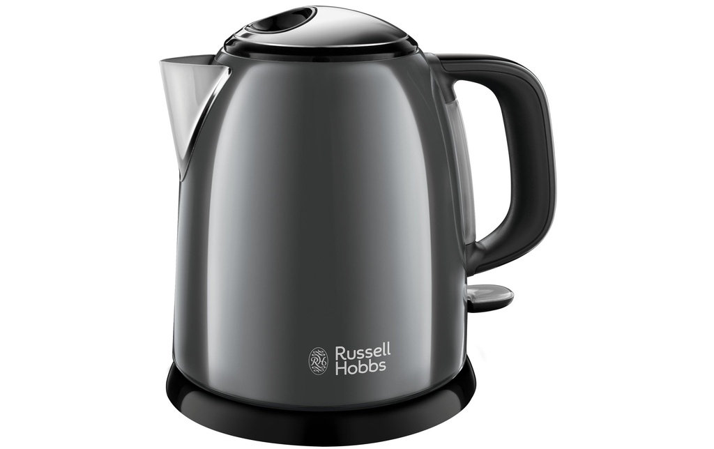 Russell Hobbs Bouilloire 24993-70 Colours Plus 1 l, Noir/Gris
