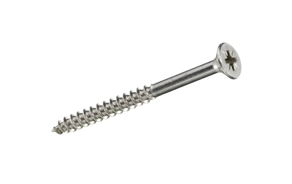 FTM Vis pour contreplaqué Tête fraisée 5 x 80 mm Acier inoxydable, 4 pièces