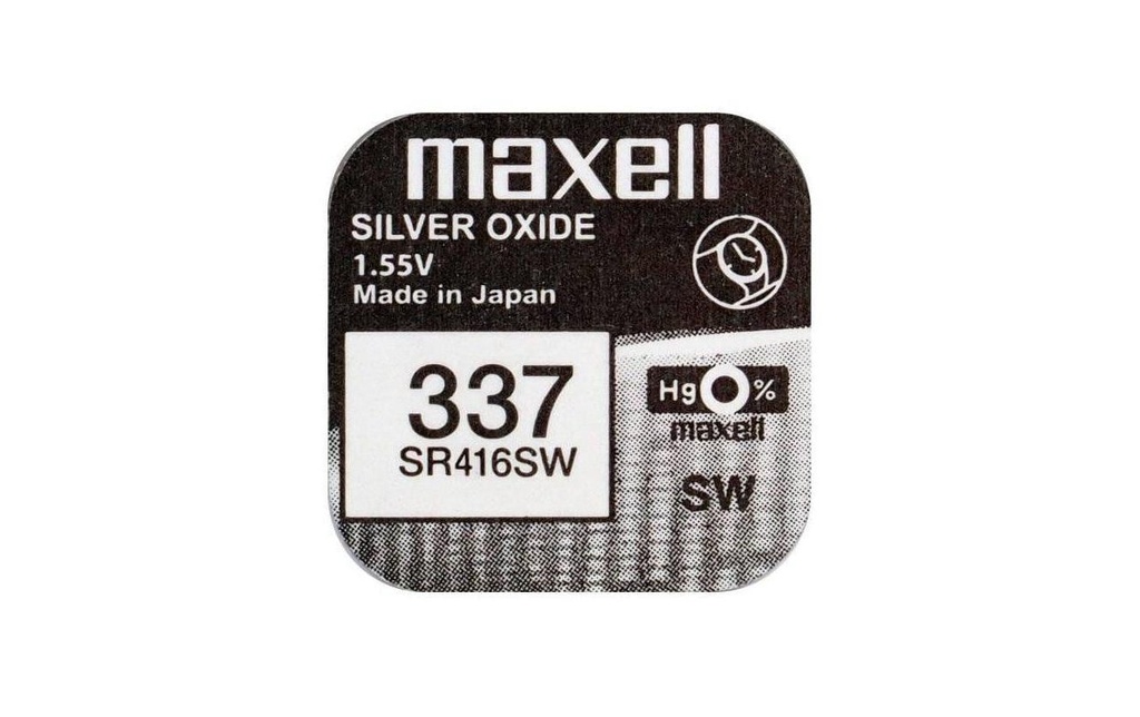 Maxell Europe LTD. Pile bouton 337 SR416SW , 10 Pièce/s