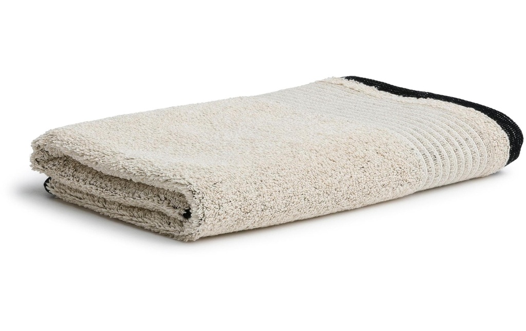 Möve Serviette de douche Bordure de l'Eden 80 x 150 cm, Nature