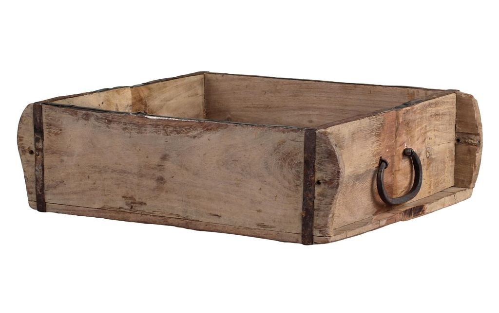 Chic Antique Stockage vieux moule en brique double unic Marron