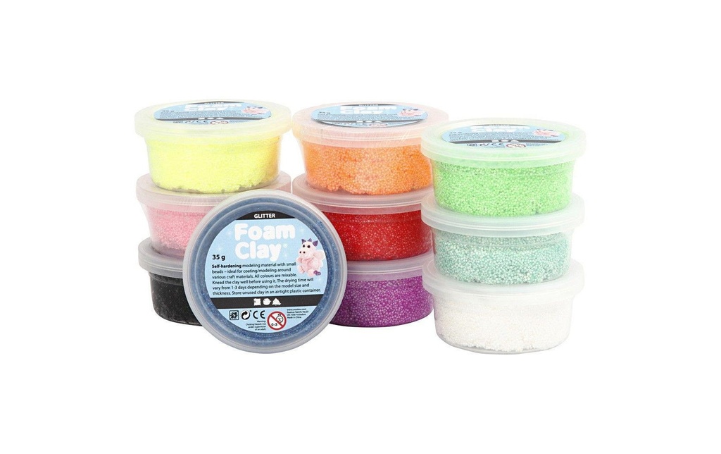 Creativ Company Set de modélisation Foam Clay scintiller