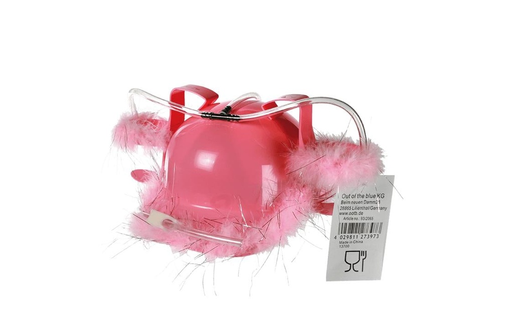 Partyartikel Accessoires de fête Casque à boire avec plumes