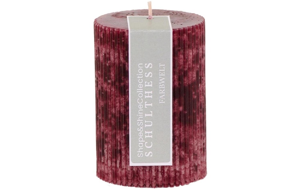 Schulthess Kerzen Bougie Shape & Shine, 7 x 10 cm, Bordeaux