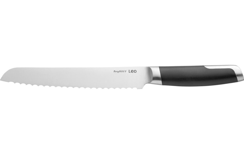 BergHOFF Couteau à pain Leo Graphite 20 cm, Noir/Argenté