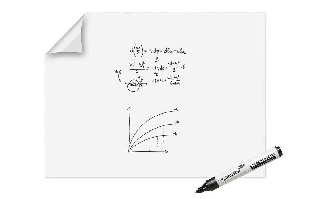 Legamaster Tableau blanc mobile MagicChart 90 cm x 120 cm, Blanc