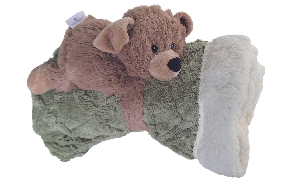 Warmies Combo ourson chaud & couverture douillette