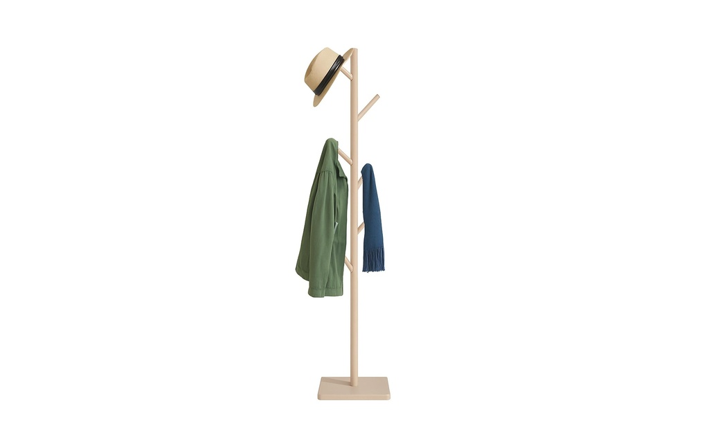relaxdays Porte-manteau Bambus Beige
