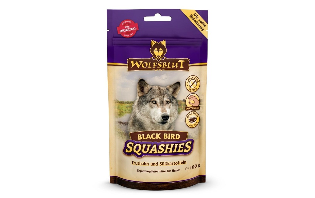 Wolfsblut Alimentation humide Snack doux Squashies Black Bird, 100g