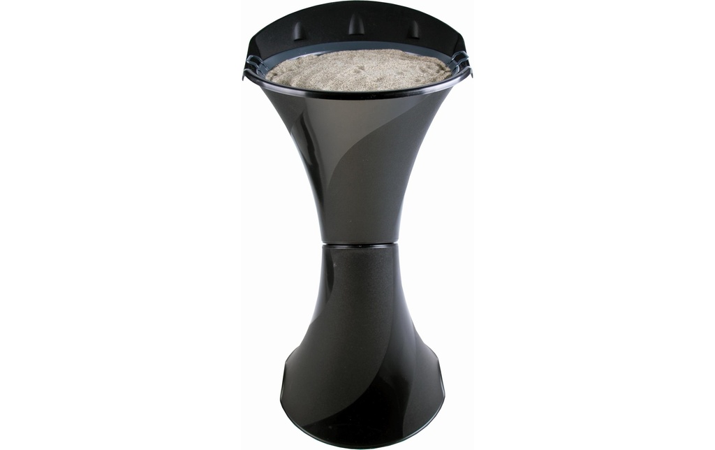 Edi Baur Cendrier sur pied Bama Noir