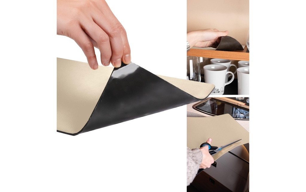 Silwy Tapis en nano-gel métallique Beige