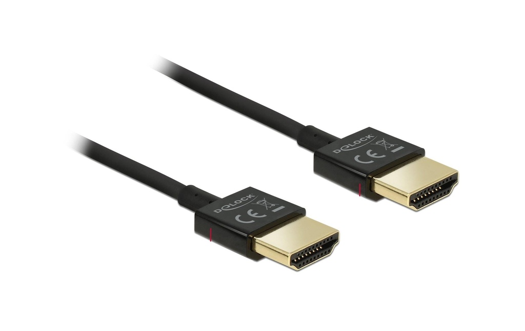 Delock Câble 4K 60Hz HDMI - HDMI, 2 m, Noir