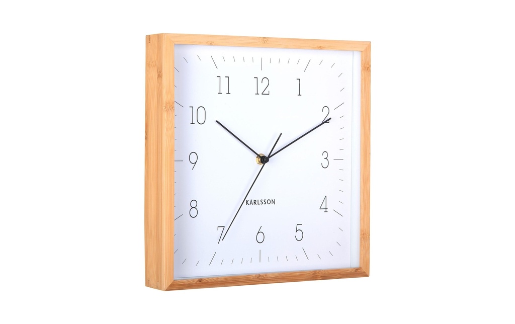 KARLSSON Horloge murale Neat Cuadrado 29,2 x 29.2 cm, blanc