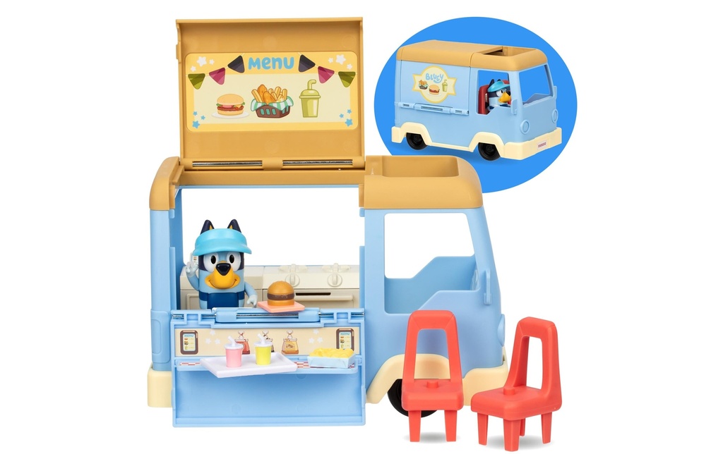 moose Ensemble de pions Camion de nourriture Bluey