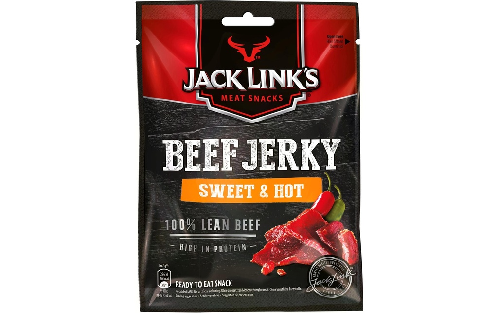 JACK LINK'S Jack L. Beef J. Sweet/Hot 25g (25 pces)