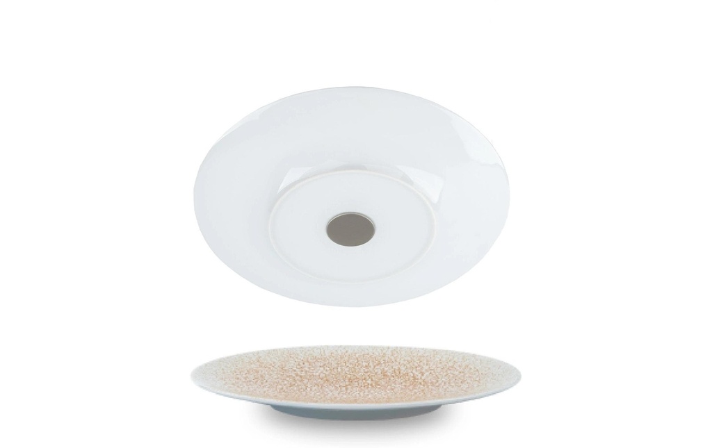 Silwy Assiette magnétique pour le petit-déjeuner Beige