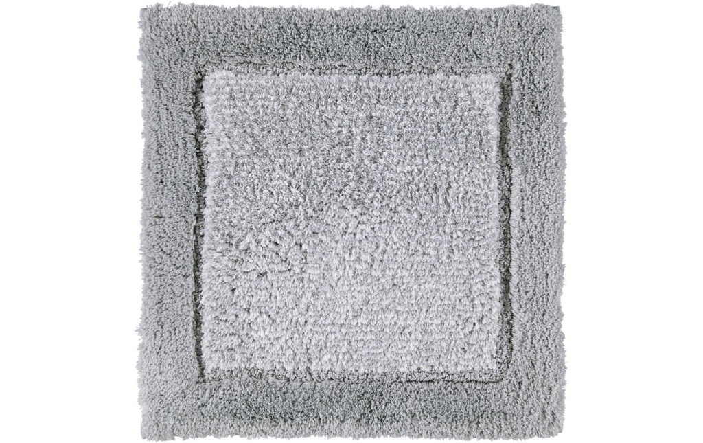 Cawö Tapis de bain Two-Tone 60 x 60 cm, Platine