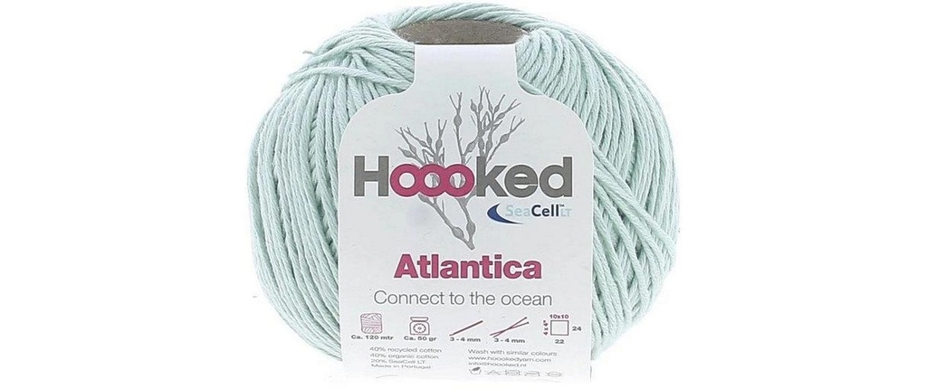 Hoooked Fil de coton Hoooked Atlantica SeaCell Fil Menthe