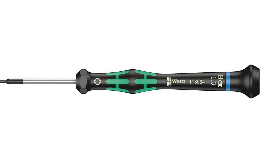 Wera Tournevis 2054 Hex-Plus 1.3 x 40 mm Six pans creux