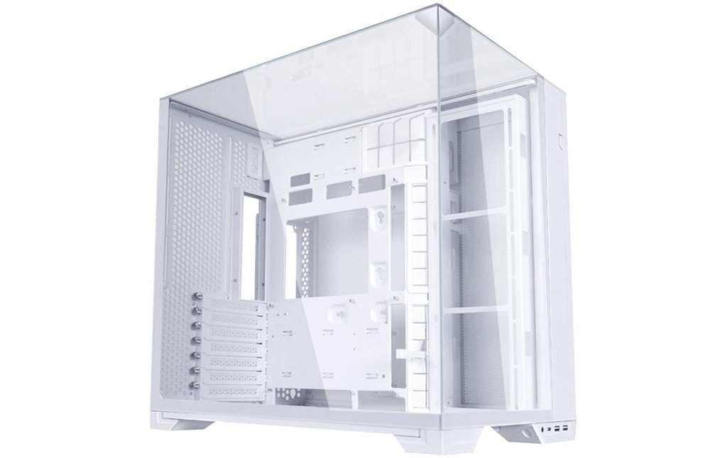 Lian Li Boîtier d’ordinateur O11 Vision Compact, verre trempé – blanc