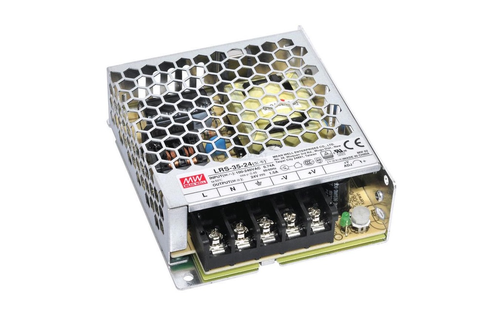 MeanWell Bloc d’alimentation en boîtier métallique  36 W, 24 V